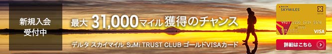 デルタ スカイマイル SuMi TRUST CLUB ゴールドVISAカード